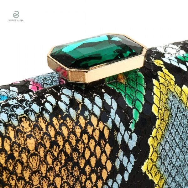 Sac python multicolore pour un look audacieux