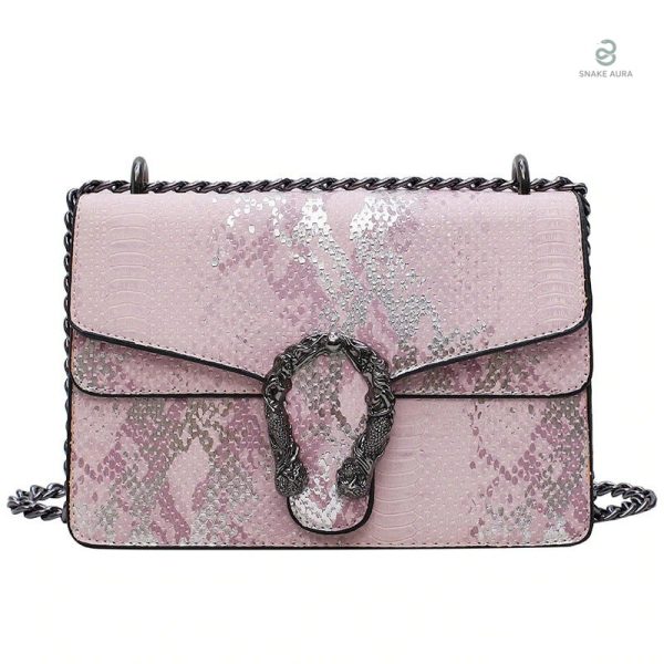 Sac Python Rose élégant et tendance pour un style unique