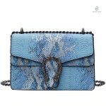Sac Python Bleu, élégant et moderne pour un look chic