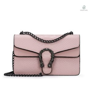 Sac serpent rose, élégant et tendance pour un look unique