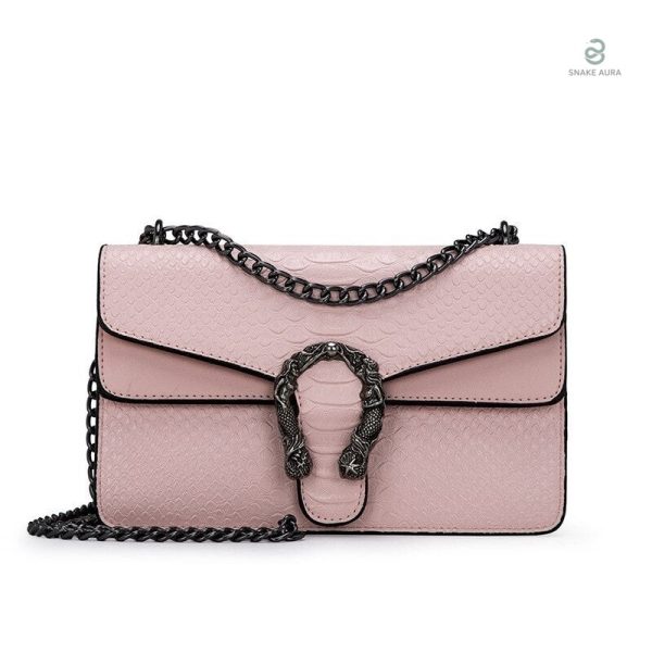Sac serpent rose, élégant et tendance pour un look unique