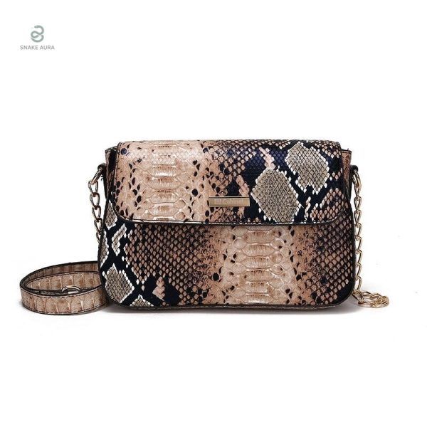 Sacoche Serpent en simili cuir élégant